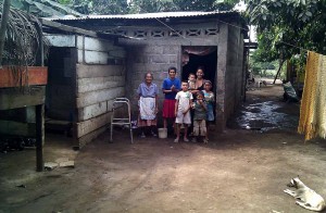 Edilbertha and some of her family, and the house where I am staying