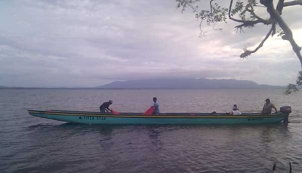 Once you get off the jeep in the Mosquitia, there is no way to progress further but on boats like these motorised canoes