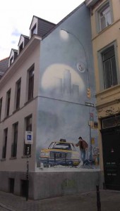 As well as old architecture, Brussels has some amazing modern street art murals - this was my favourite
