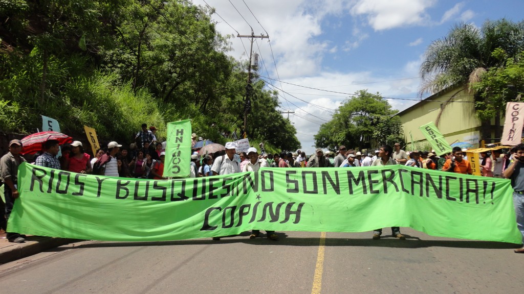 COPINH - rios y bosques no son mercancia