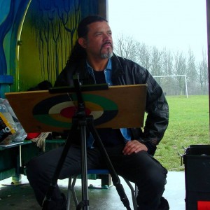 Javier Espinal working